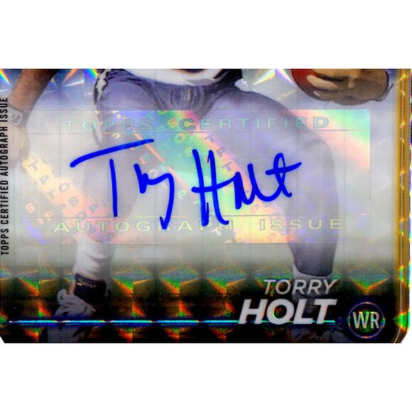 2024 Topps Chrome Black Geometric Autographs #BA-THO Torry Holt /2 St Louis Rams - Picture 4 of 13